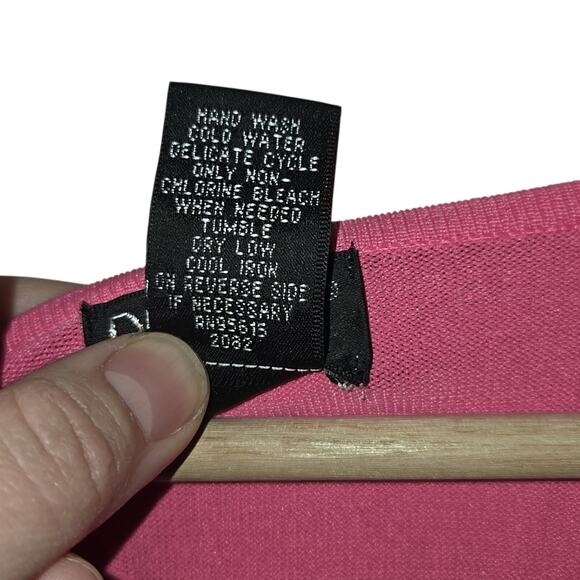 NWT Rafaella 1X Pink Sequin V-Neck Long-sleeved Top/Sweater [0023] - Picture 9 of 10